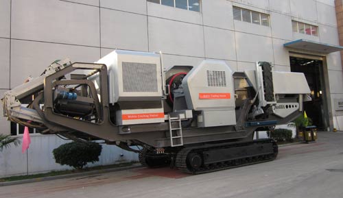 Mobile rock crusher for quarry plant in USA