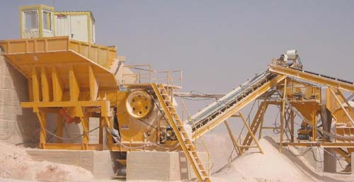 Rock quarrying machinery