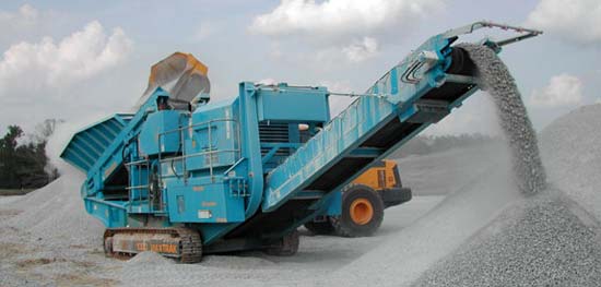 Aggregate quarry equipment