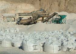 silica sand plant